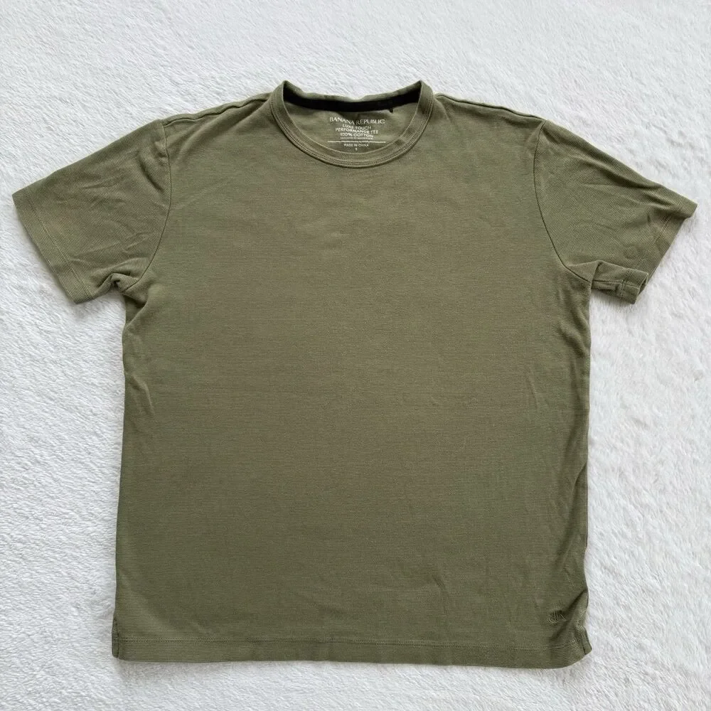 Banana Republic Luxe Touch Performance T-Shirt Men Short Sleeve Lot Of 2 Size S